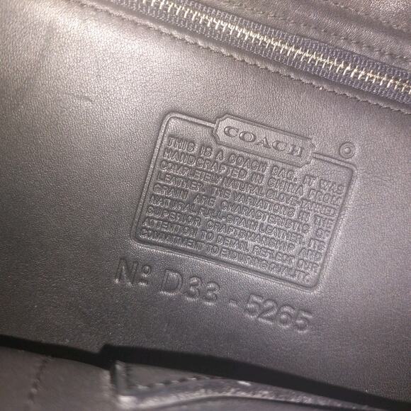 Vintage Coach Briefcase Bag Lexington Full Grain Leather 5265 Hangtag Crossbody - Picture 6 of 7